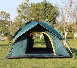 牛津布涂銀拉繩自動(dòng)帳篷 為戶外野營增添舒適與便捷
